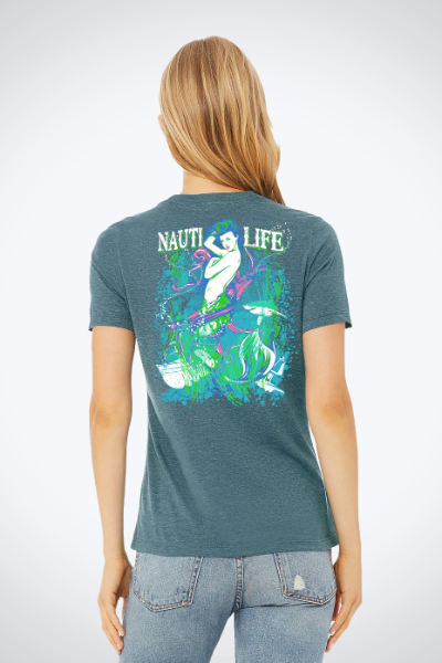 Women's Relaxed Jersey Tee- Mermaids Siren