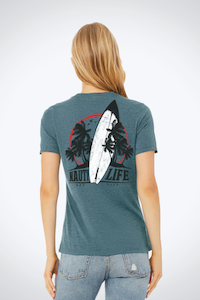 Women's Relaxed Jersey Tee- Surf Club