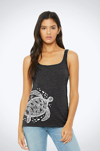 Women's Relaxed Jersey Tank- Turtle Free