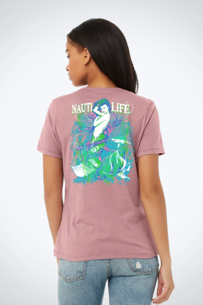 Women's Relaxed Jersey Tee- Mermaids Siren