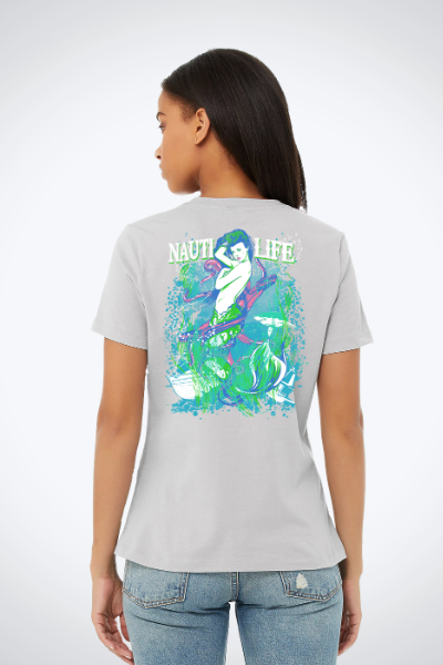 Women's Relaxed Jersey Tee- Mermaids Siren