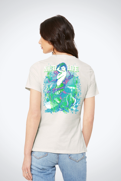 Women's Relaxed Jersey Tee- Mermaids Siren