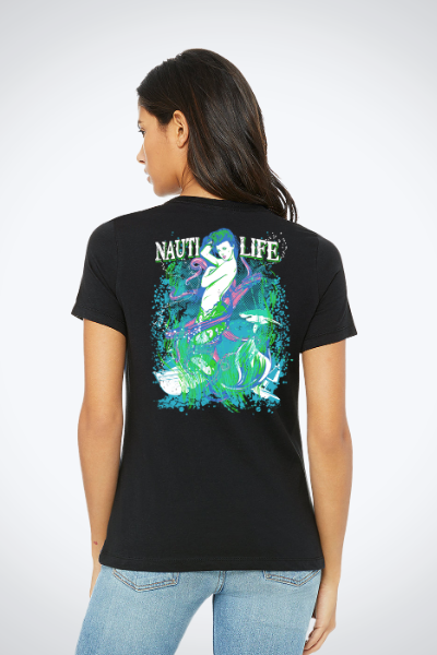 Women's Relaxed Jersey Tee- Mermaids Siren