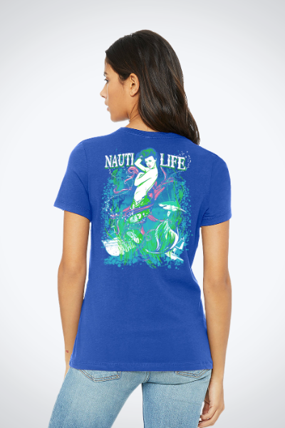 Women's Relaxed Jersey Tee- Mermaids Siren