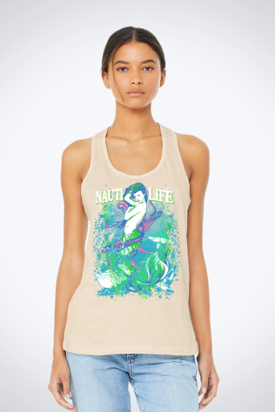 Women's Razor Back Tank- Mermaids Siren