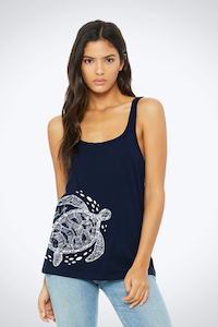 Women's Relaxed Jersey Tank- Turtle Free