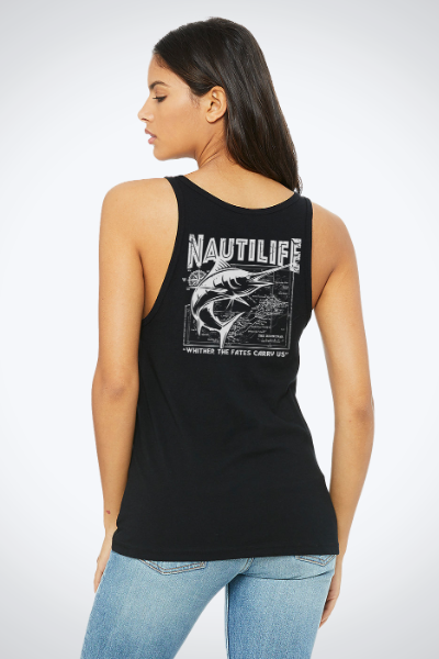 Women's Relaxed Jersey Tank- Marlin