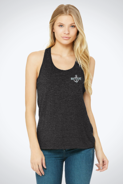 Women's Razor Back Tank- NautiLife Forever