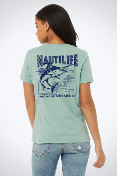 Women's Relaxed Jersey Tee- Marlin