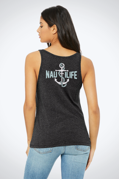 Women's Relaxed Jersey Tank- NautiLife Forever