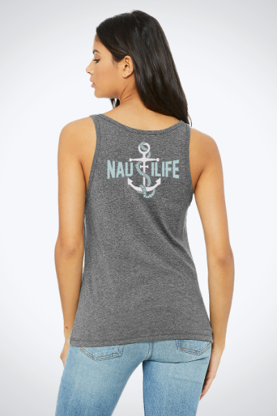 Women's Relaxed Jersey Tank- NautiLife Forever