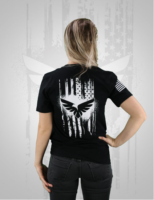 Women's T-Shirt- Freedom Flag