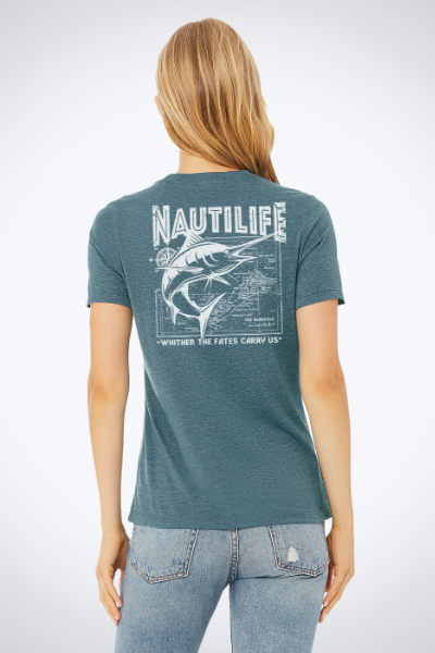 Women's Relaxed Jersey Tee- Marlin