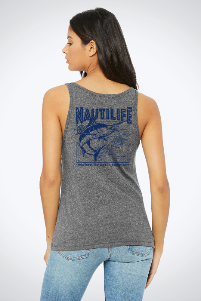 Women's Relaxed Jersey Tank- Marlin