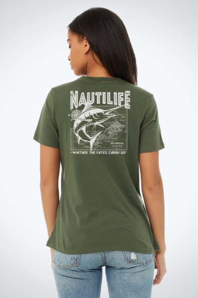 Women's Relaxed Jersey Tee- Marlin