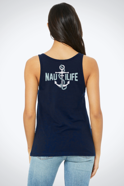 Women's Relaxed Jersey Tank- NautiLife Forever