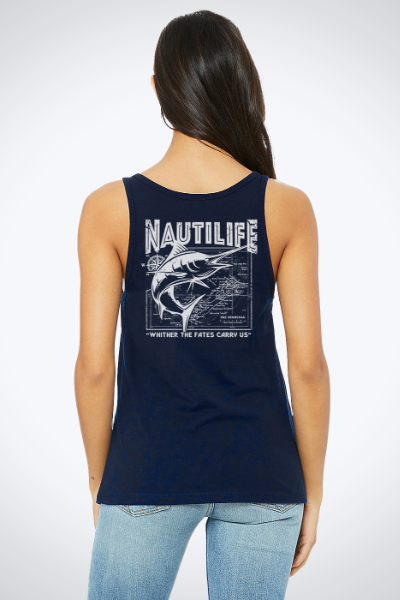 Women's Relaxed Jersey Tank- Marlin