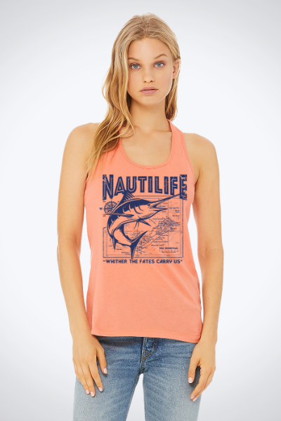 Women's Jersey Razor Back Tank- Marlin