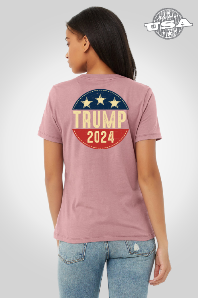 Women's Relaxed Jersey Tee- TRUMP Vintage 2024