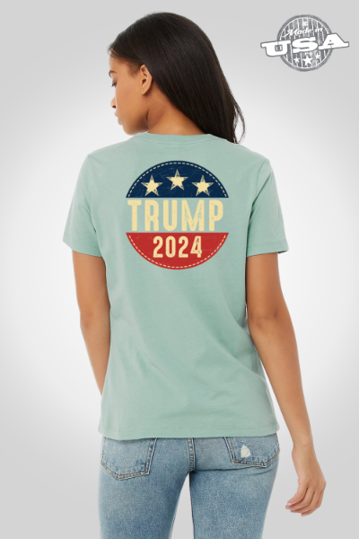 Women's Relaxed Jersey Tee- TRUMP Vintage 2024