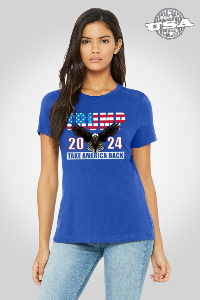 Women's Relaxed Jersey Tee- Trump American Eagle