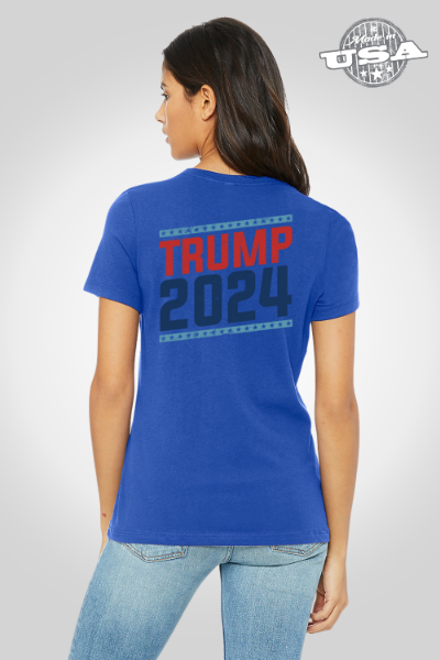 Women's Relaxed Jersey Tee- Trump 2024