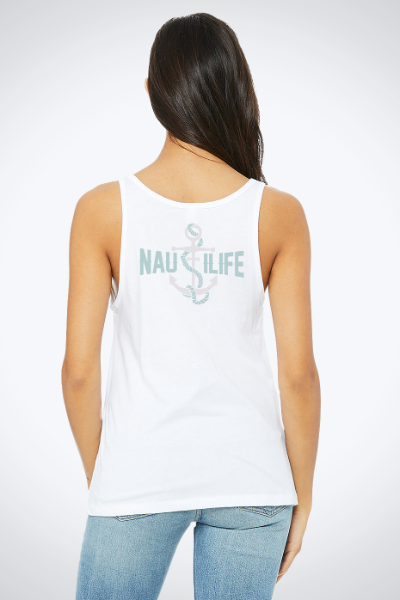Women's Relaxed Jersey Tank- NautiLife Forever
