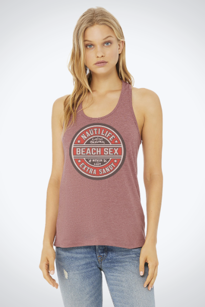 Women's Razor Back Tank- Beach Sex