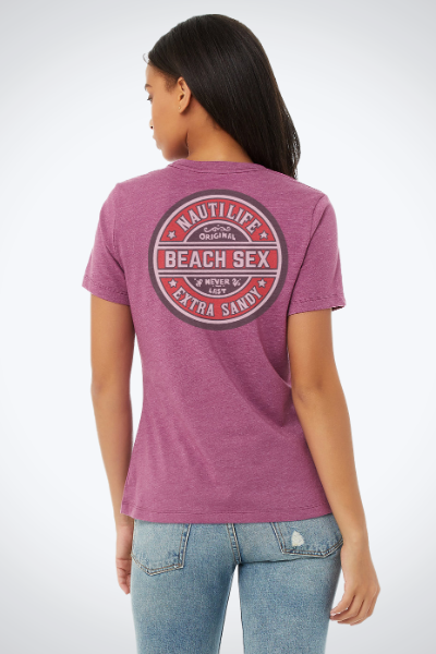 Women's Relaxed Jersey Tee- Beach Sex