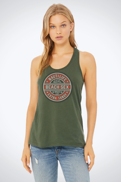 Women's Razor Back Tank- Beach Sex