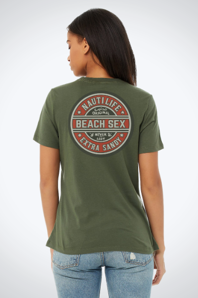 Women's Relaxed Jersey Tee- Beach Sex