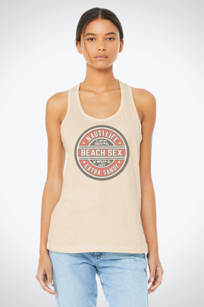 Women's Razor Back Tank- Beach Sex